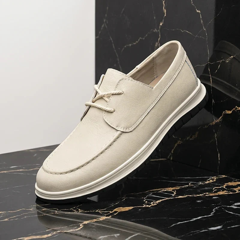 Quireno - Sneakers in Pelle dalle Tonalità Naturali