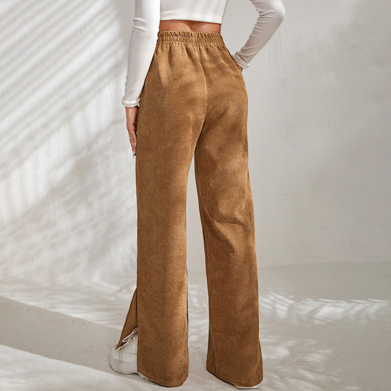 Lunessa - Pantaloni a Coste dal Comfort Morbido