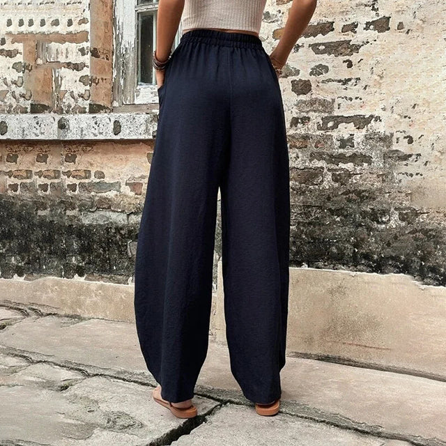 Sorelia - Pantaloni Fluidi con Tasche Statement