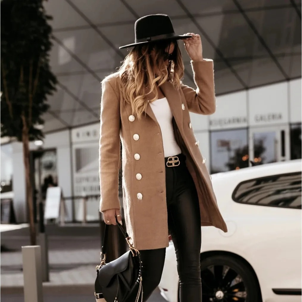 Calistria - Trench Reversibile in Misto Lana