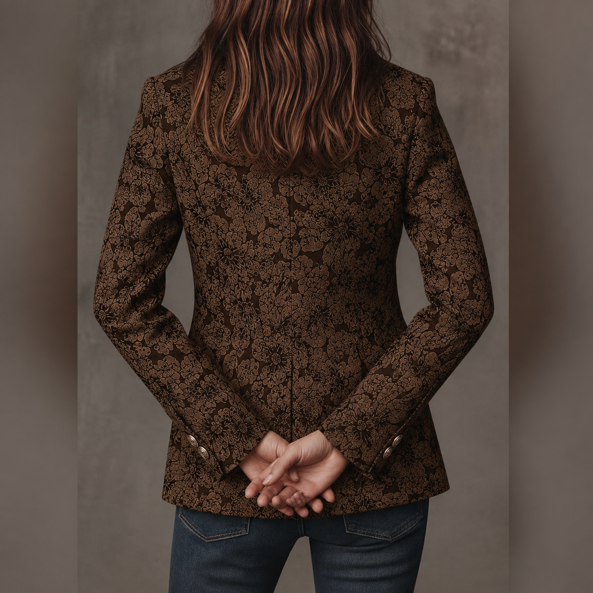 Jacquellia - Blazer Jacquard dal Taglio Raffinato