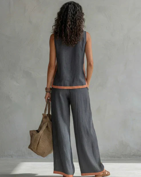 Silvia - Completo donna fluido e leggero a due pezzi