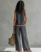 Silvia - Completo donna fluido e leggero a due pezzi