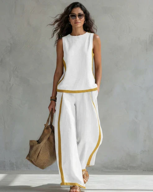 Silvia - Completo donna fluido e leggero a due pezzi