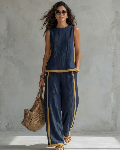 Silvia - Completo donna fluido e leggero a due pezzi