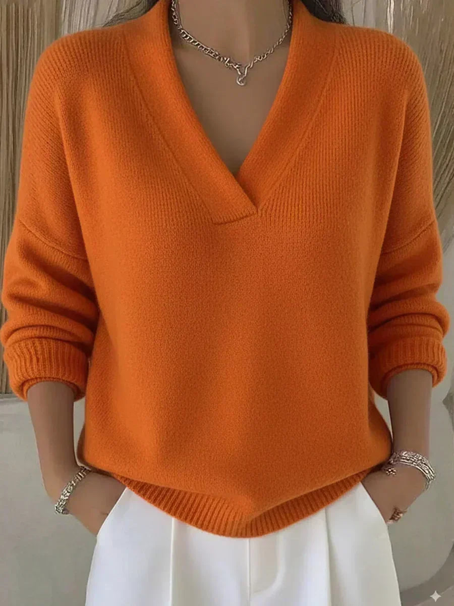 Selmira - Maglione Morbido con Scollo a V
