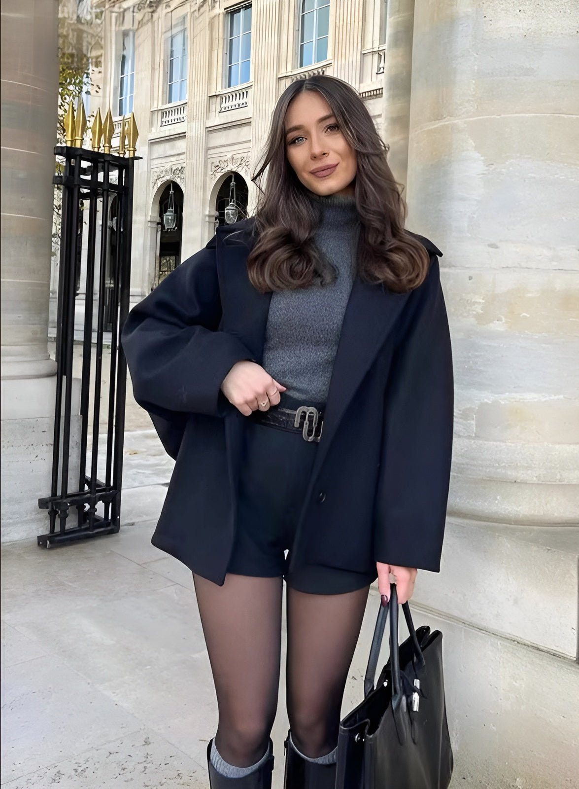 Selvaria - Cappotto Oversize in Misto Lana