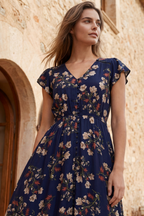 Alessandra - Abito midi floreale