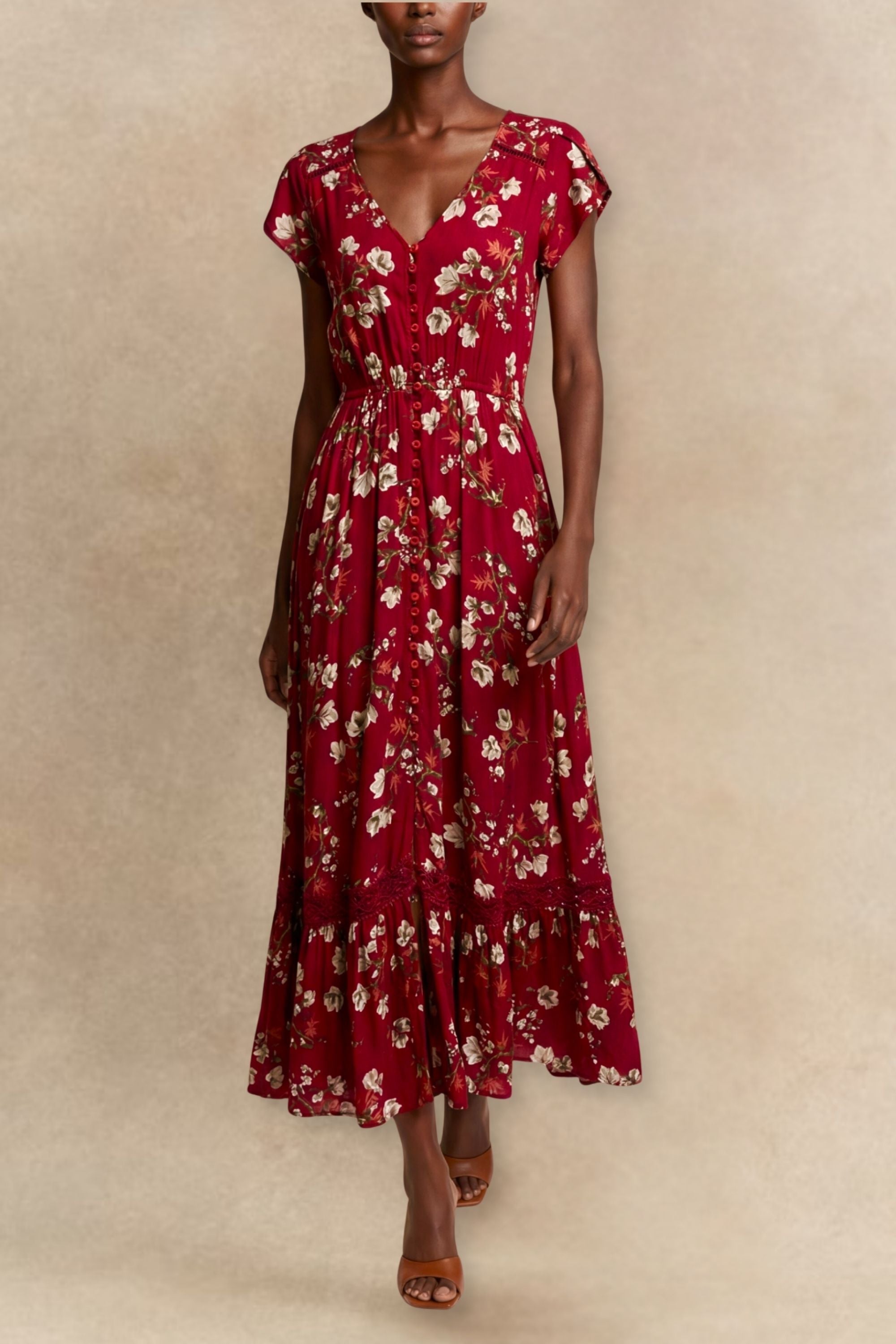 Alessandra - Abito midi floreale