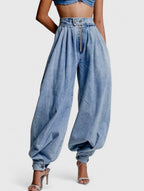 Mariella - Jeans Ampi a Vita Alta