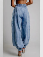 Mariella - Jeans Ampi a Vita Alta