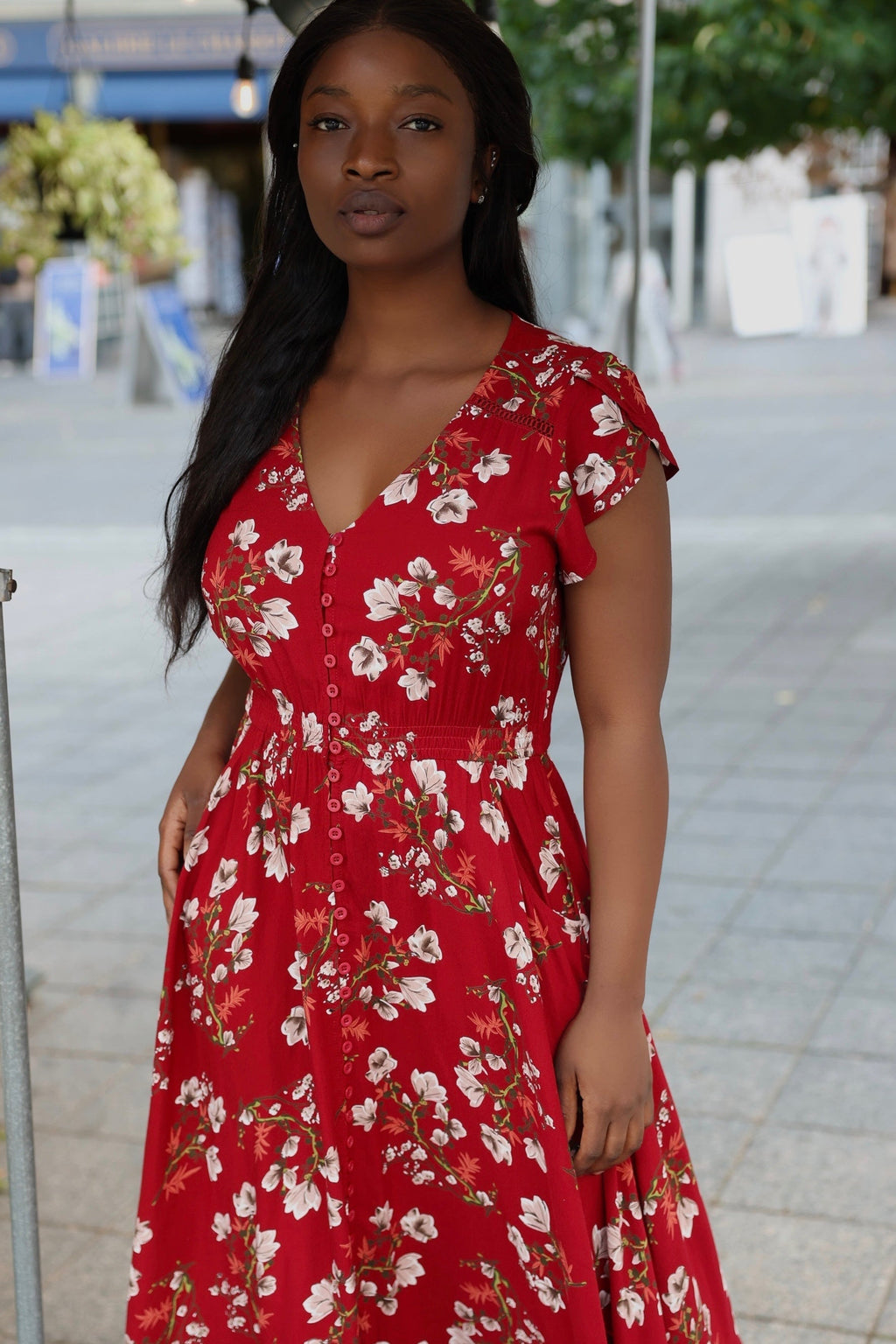 Alessandra - Abito midi floreale