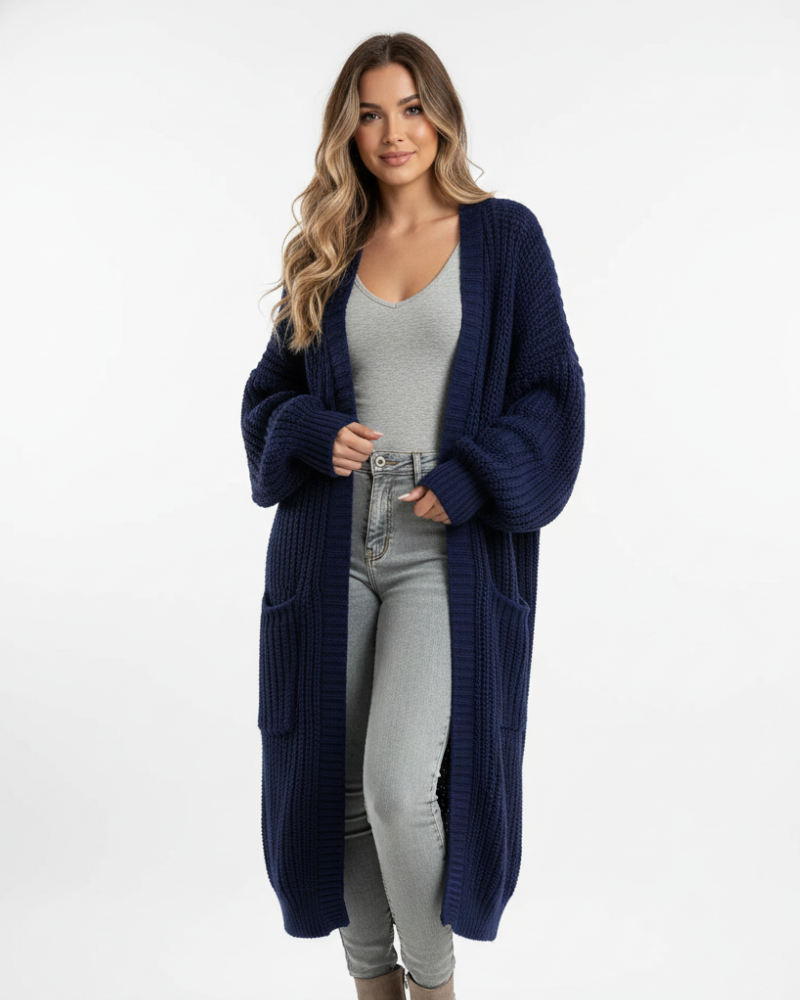 Elvaria - Cardigan Lungo in Maglia