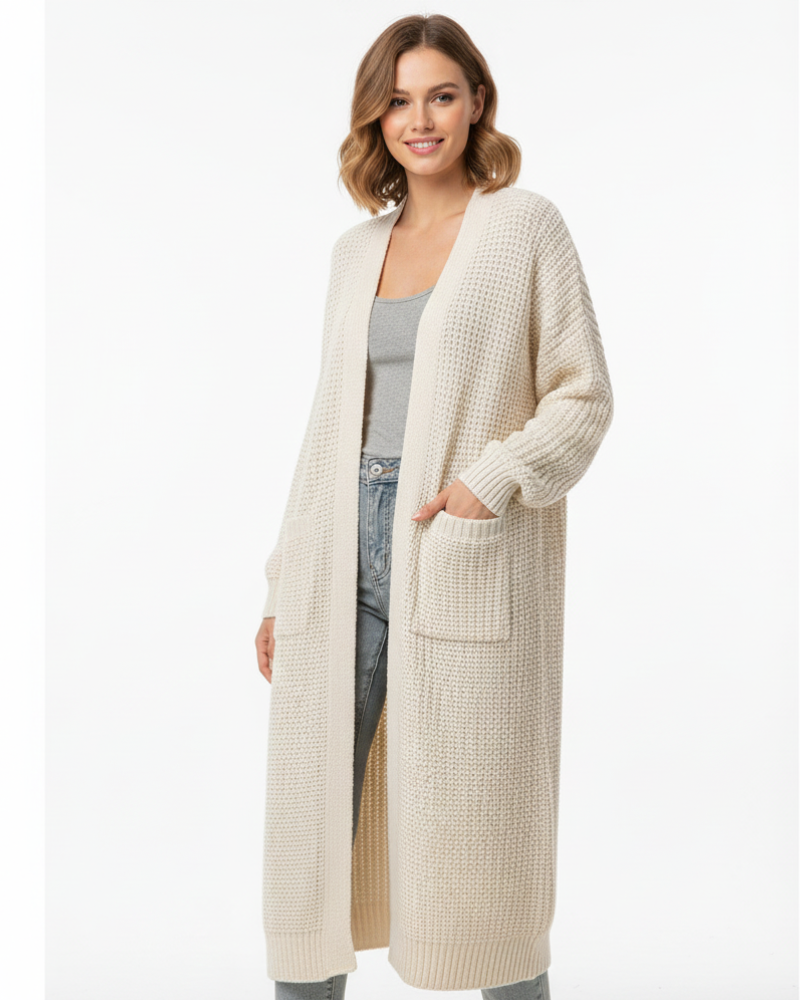 Elvaria - Cardigan Lungo in Maglia