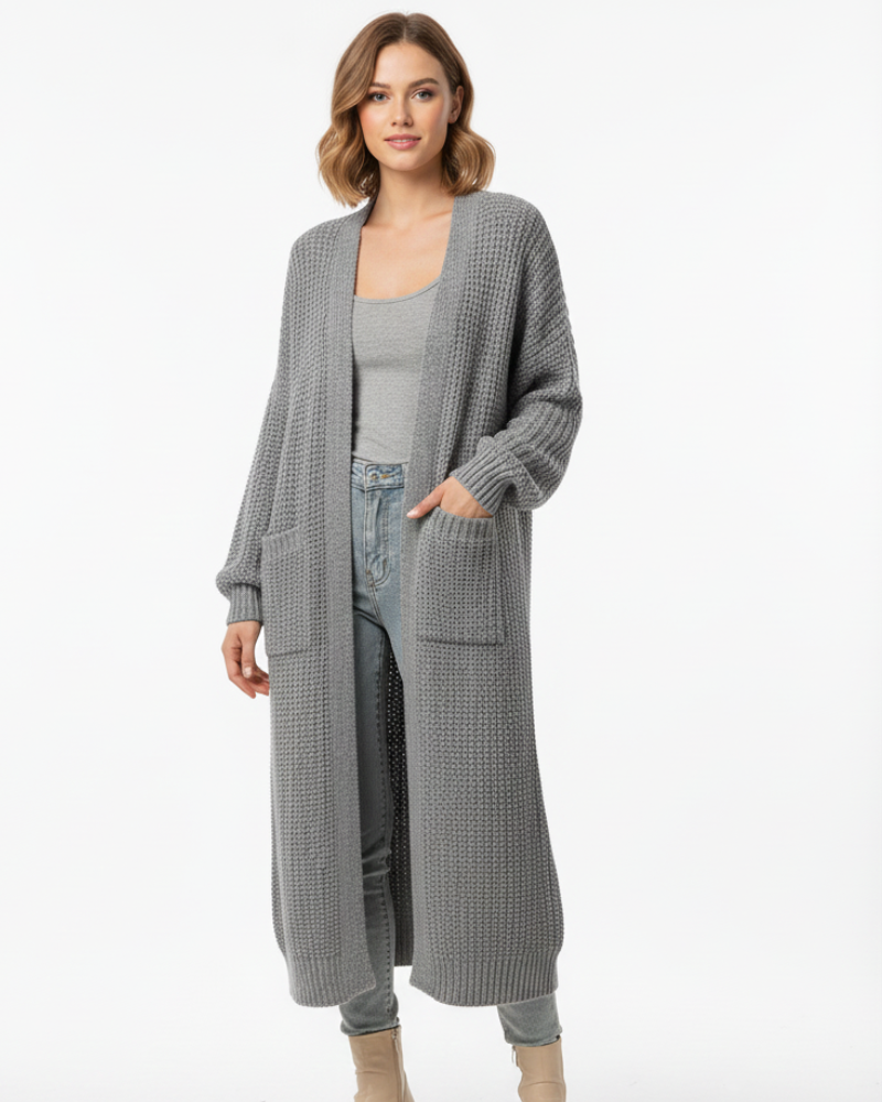 Elvaria - Cardigan Lungo in Maglia
