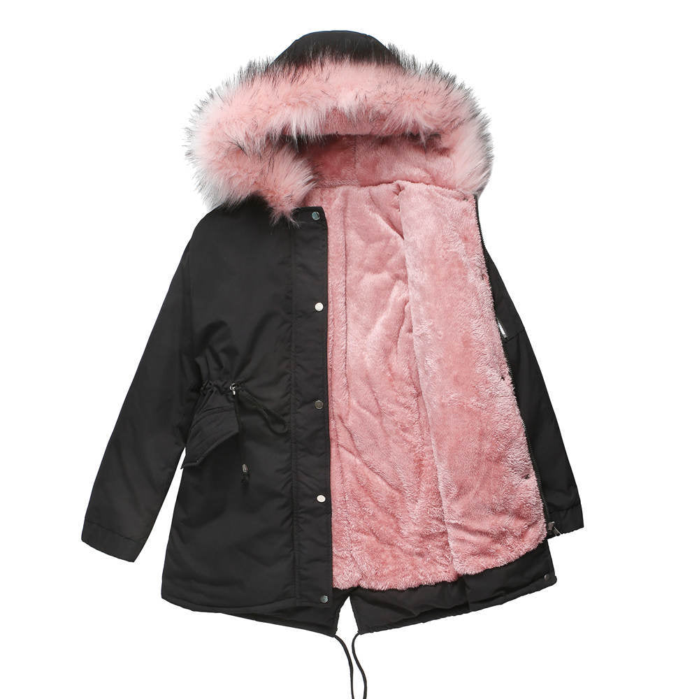 Evelina - Parka Invernale con Dettagli in Velluto