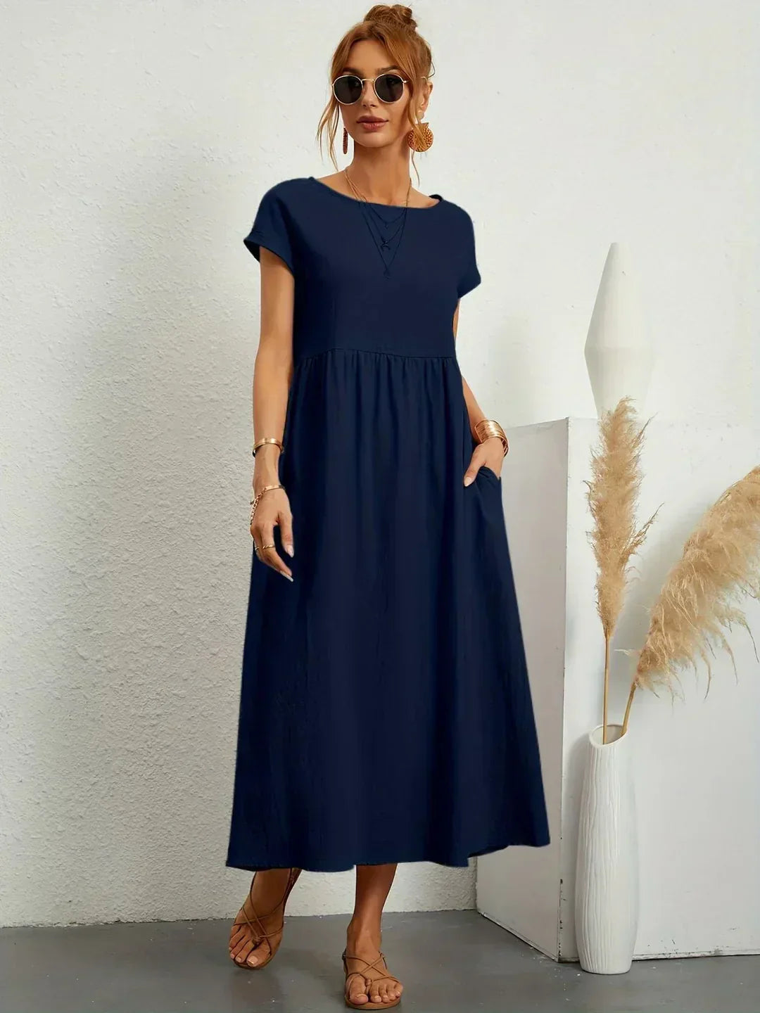 Emma | Abito midi fluido dall'eleganza senza tempo
