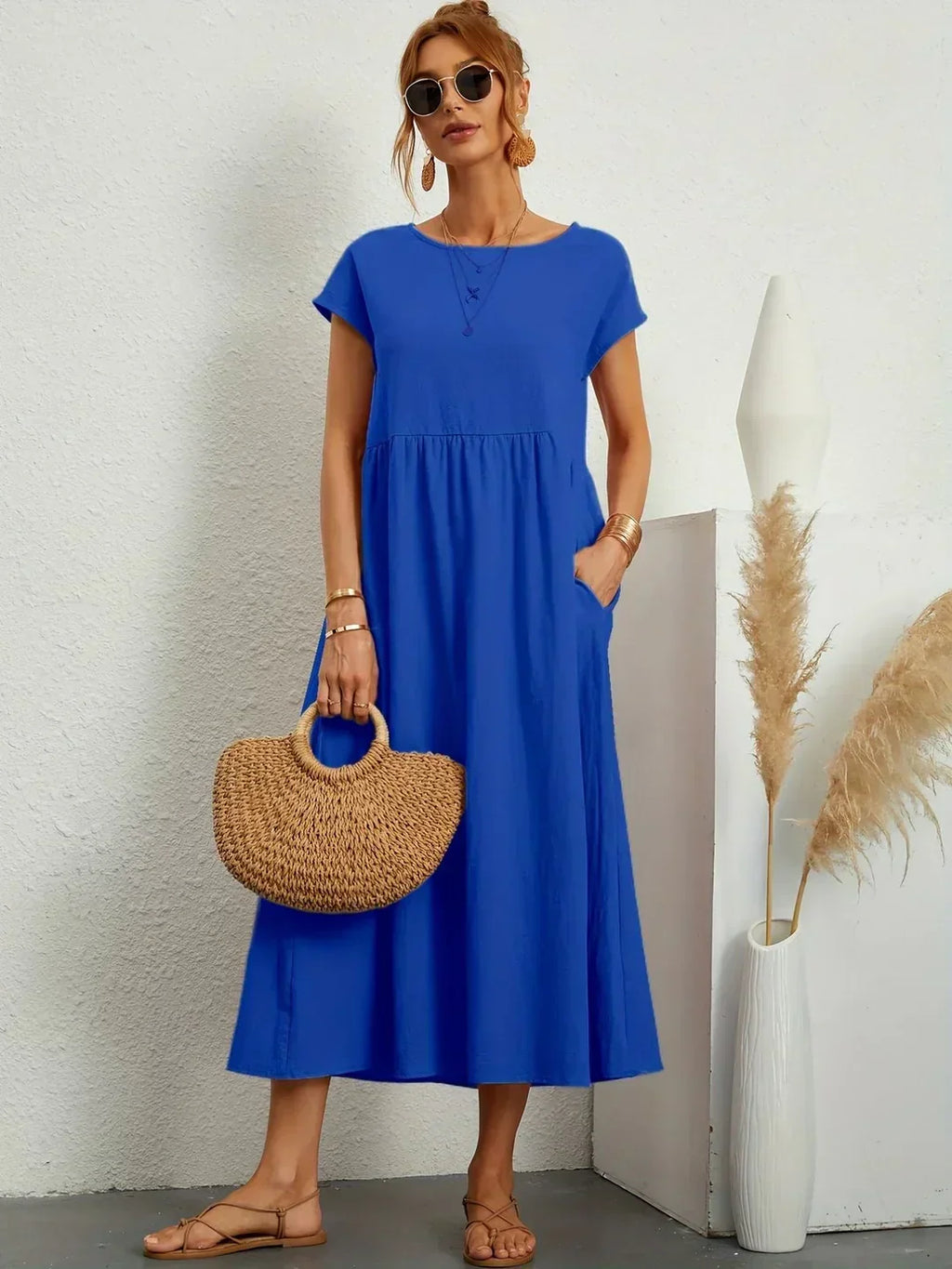 Emma | Abito midi fluido dall'eleganza senza tempo