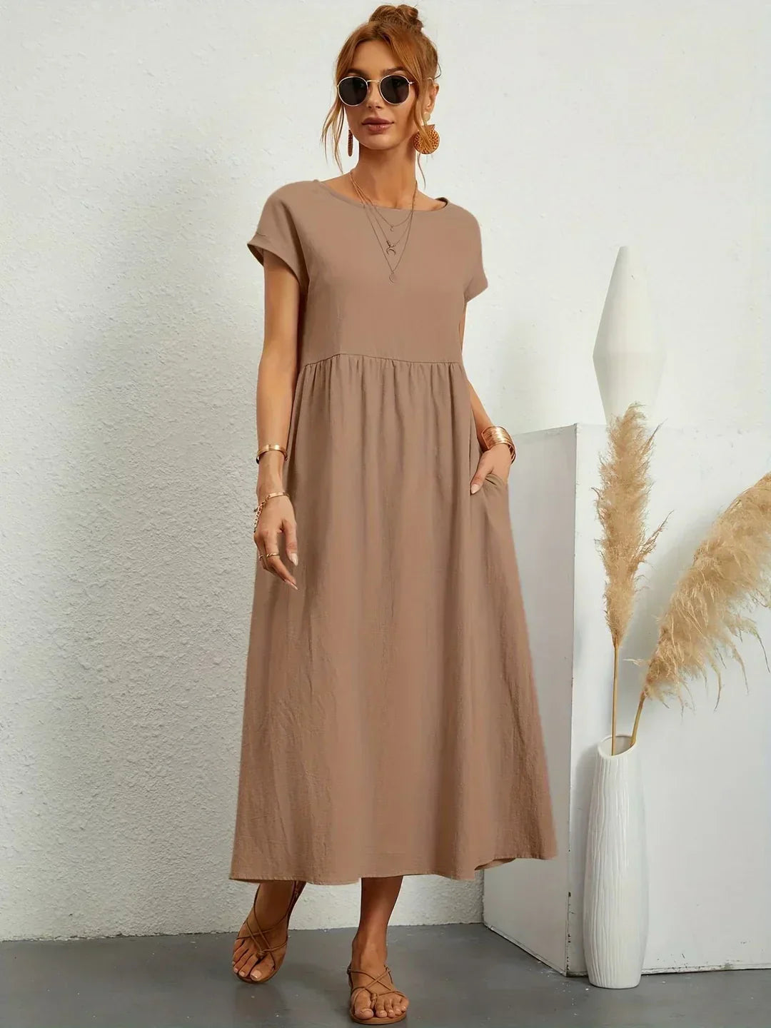 Emma | Abito midi fluido dall'eleganza senza tempo