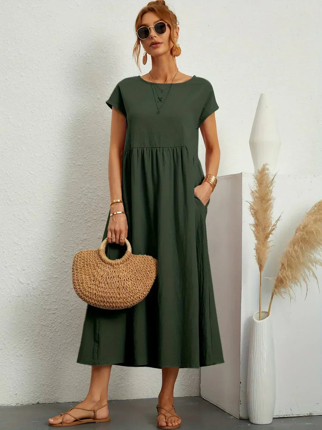 Emma | Abito midi fluido dall'eleganza senza tempo