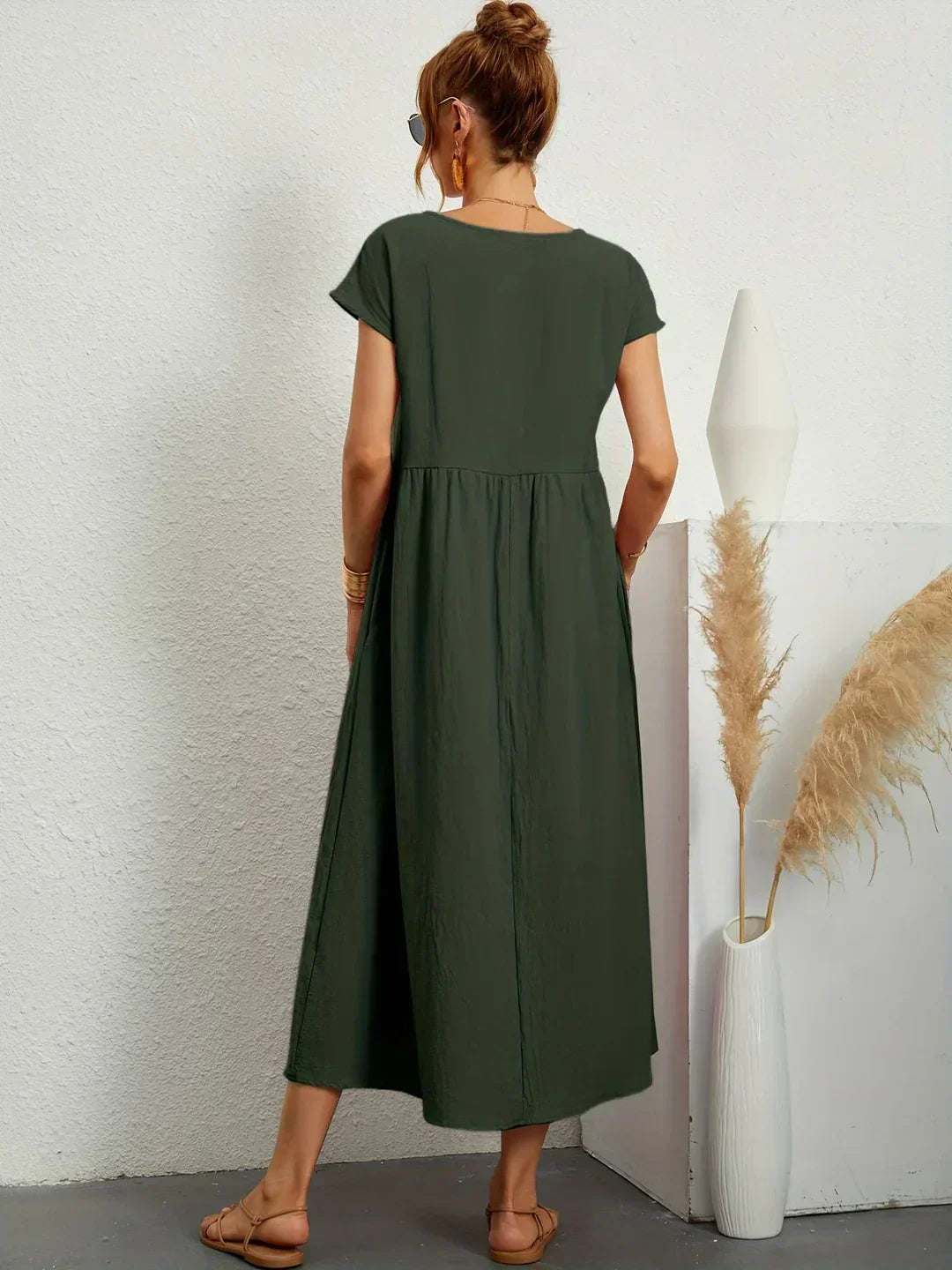 Emma | Abito midi fluido dall'eleganza senza tempo