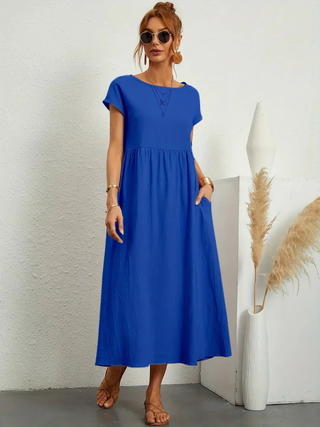 Emma | Abito midi fluido dall'eleganza senza tempo