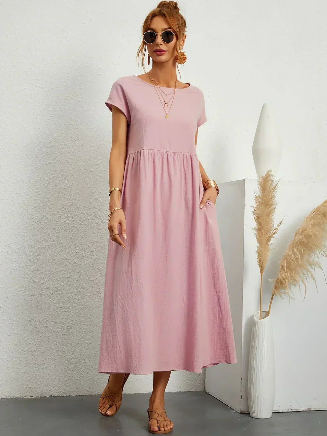 Emma | Abito midi fluido dall'eleganza senza tempo