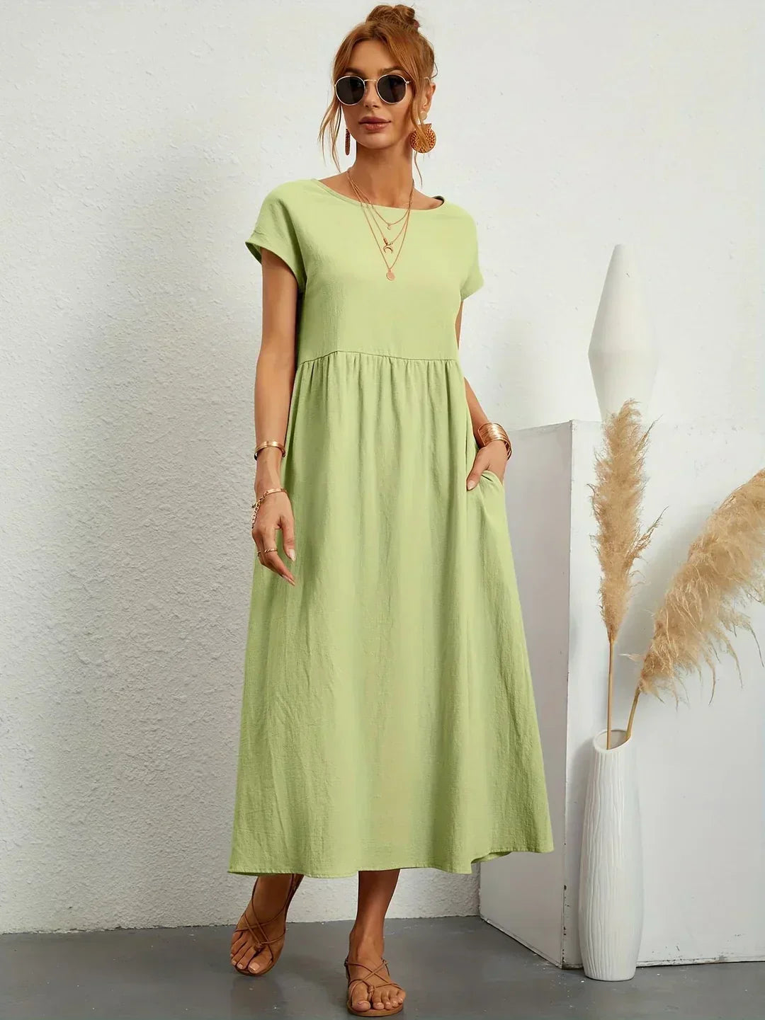 Emma | Abito midi fluido dall'eleganza senza tempo