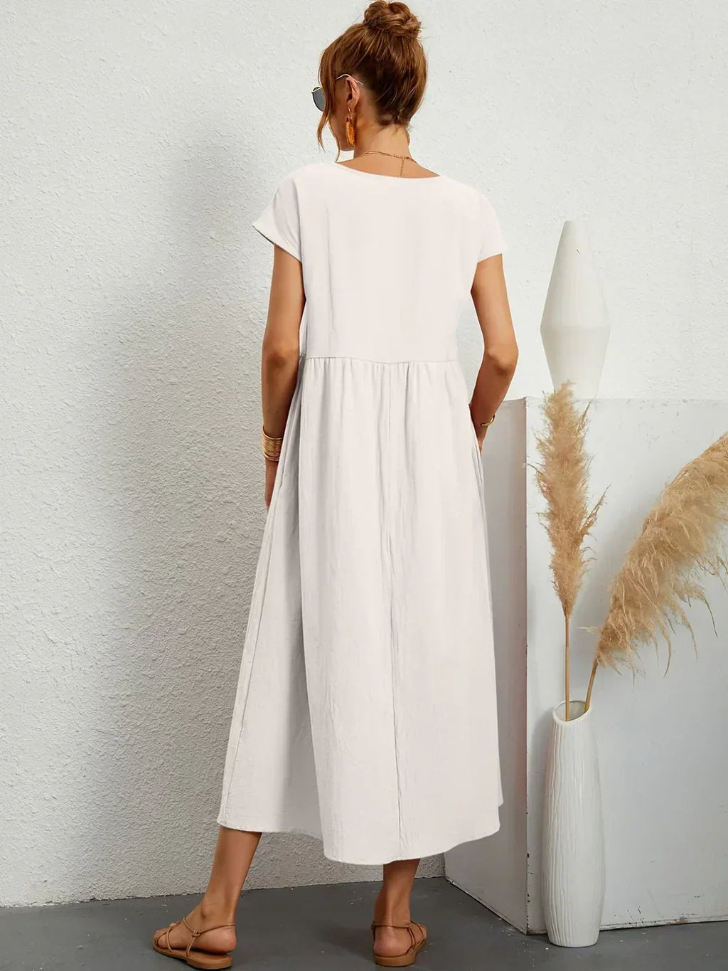 Emma | Abito midi fluido dall'eleganza senza tempo