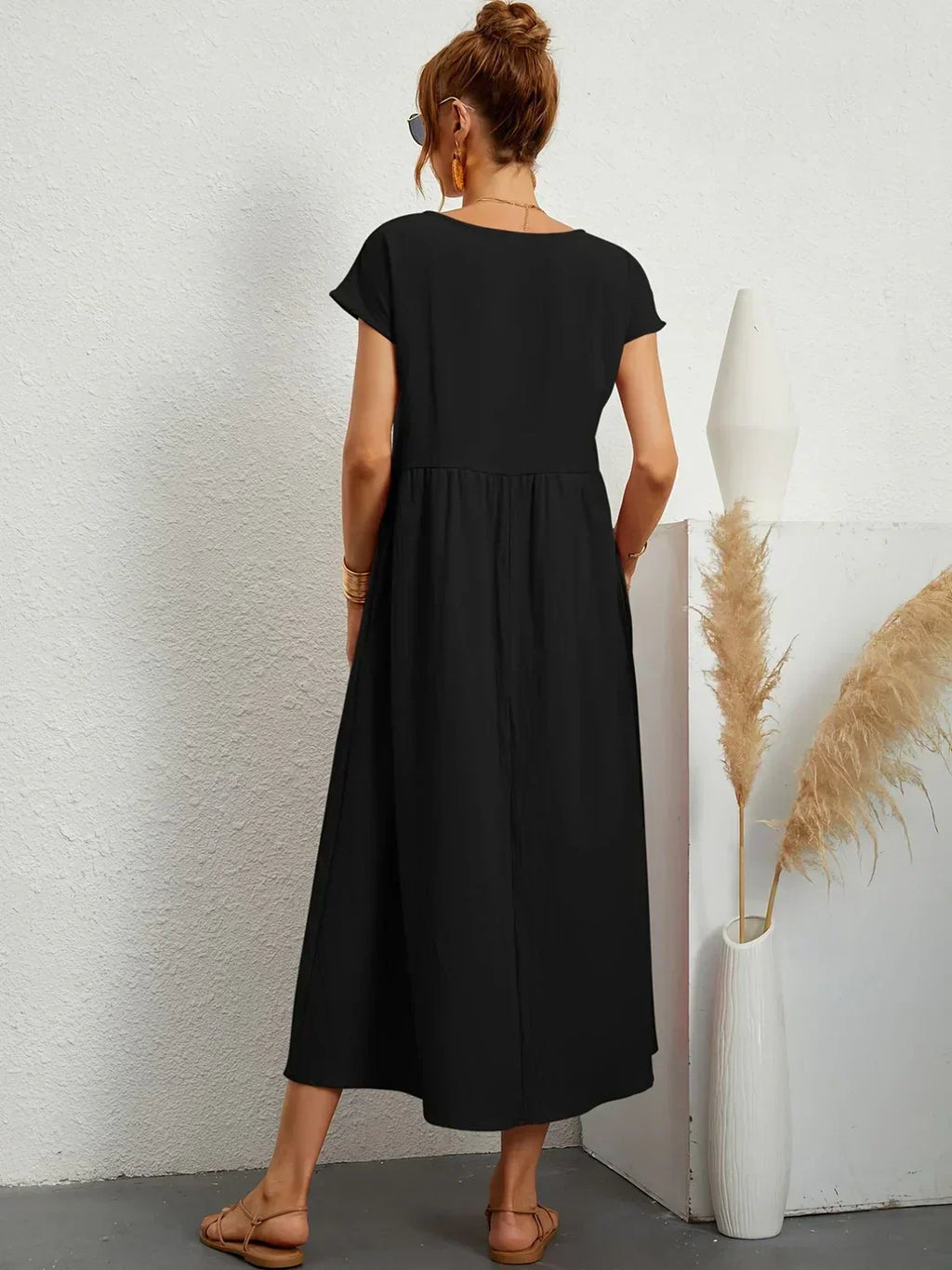Emma | Abito midi fluido dall'eleganza senza tempo