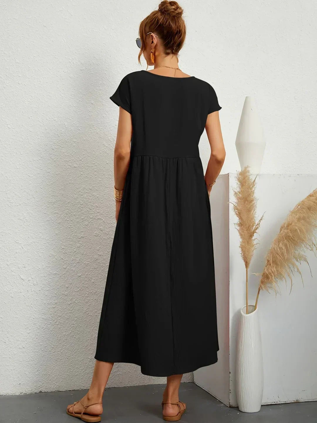 Emma | Abito midi fluido dall'eleganza senza tempo