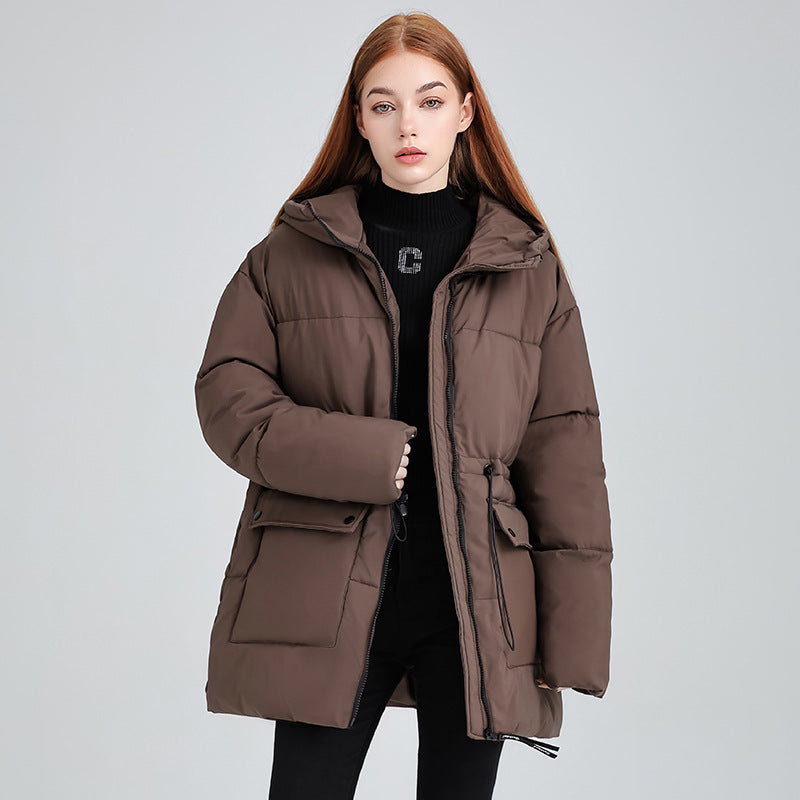 Gaia - Piumino Casual con Cappuccio e Zip