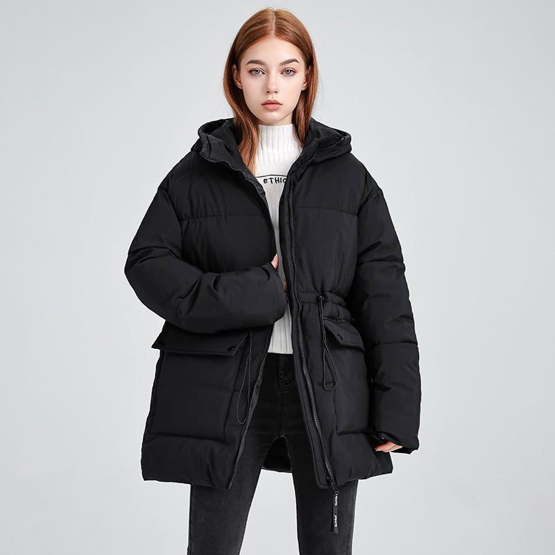 Gaia - Piumino Casual con Cappuccio e Zip