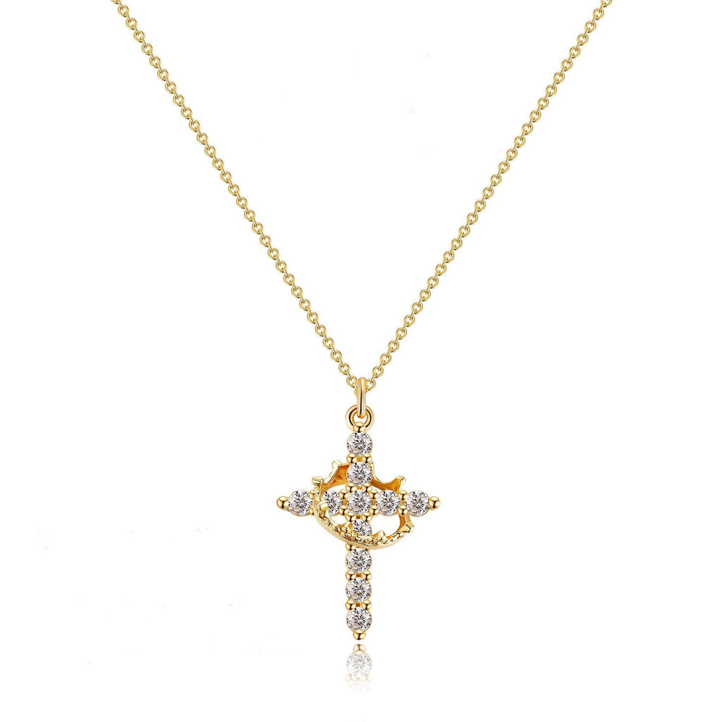 Regina - Collana con Croce e Corona