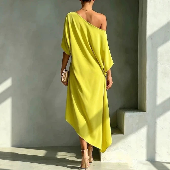 Amanda- Abito elegante asimmetrico