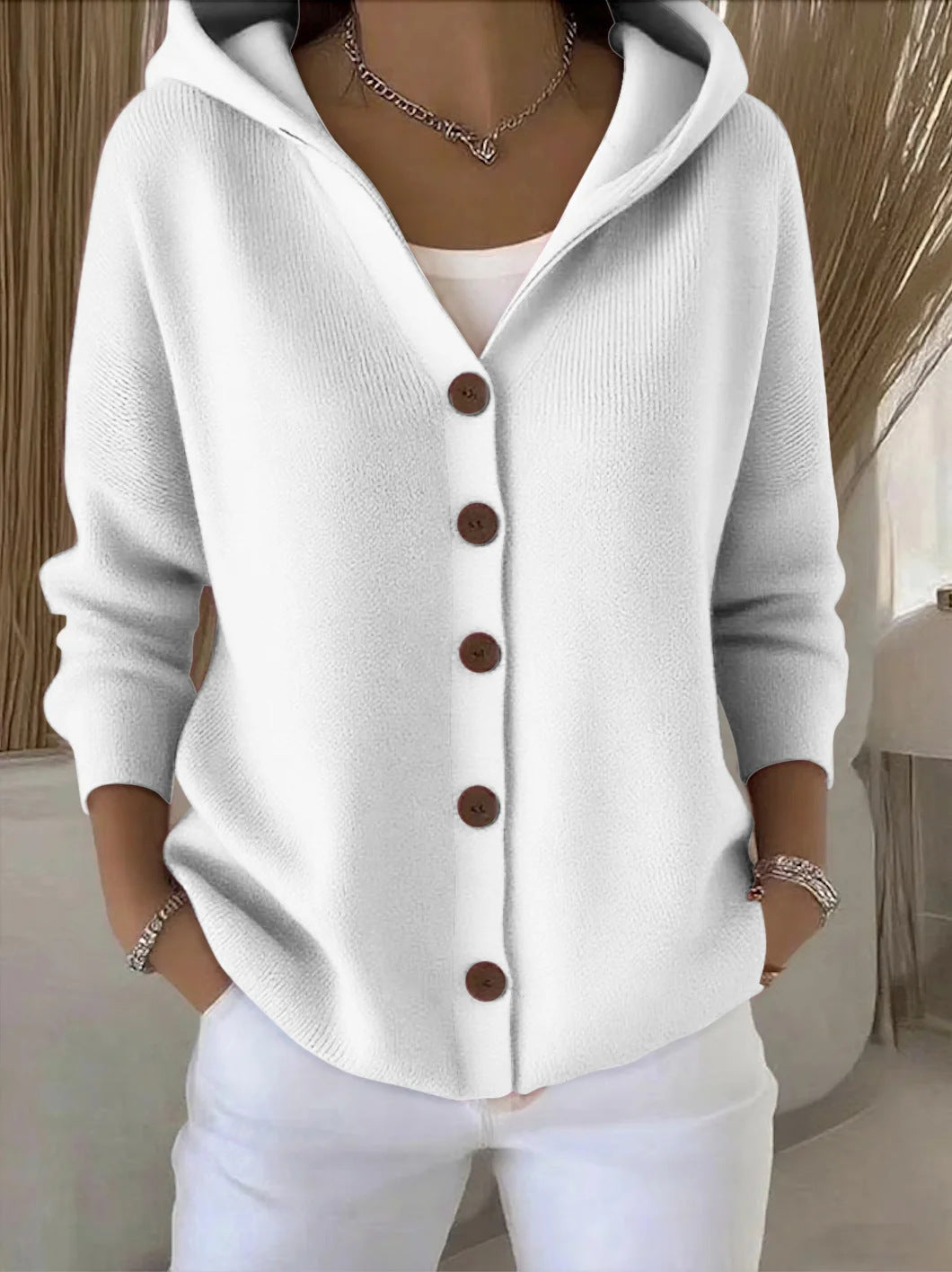 Bellisara - Cardigan con Cappuccio dal Comfort Quotidiano