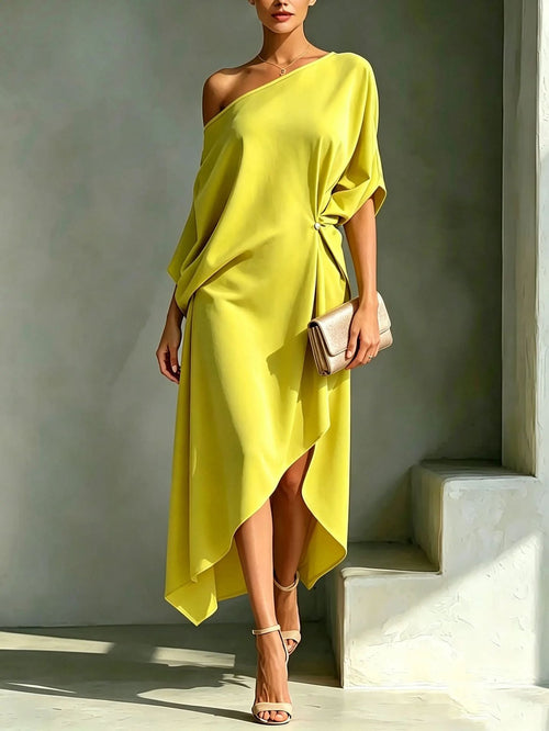 Amanda- Abito elegante asimmetrico