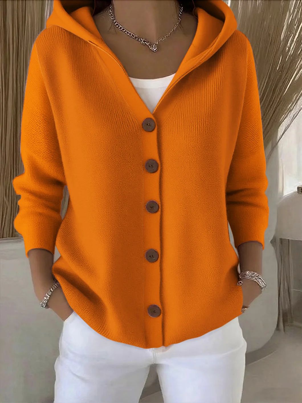 Bellisara - Cardigan con Cappuccio dal Comfort Quotidiano