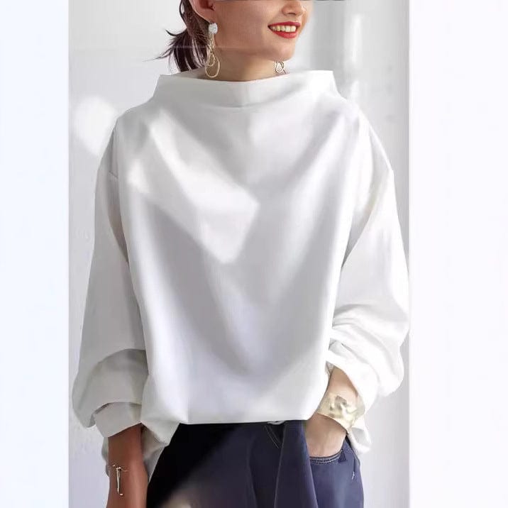 Serelith - Top in Maglia con Collo Alto
