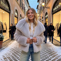 Romina - Giacca Invernale Corta con Collo Oversize