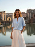 Isadora — Blusa elegante con colletto raffinato