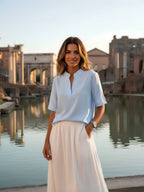 Isadora — Blusa elegante con colletto raffinato