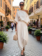 Mariella - Completo due pezzi con design a spalle scoperte