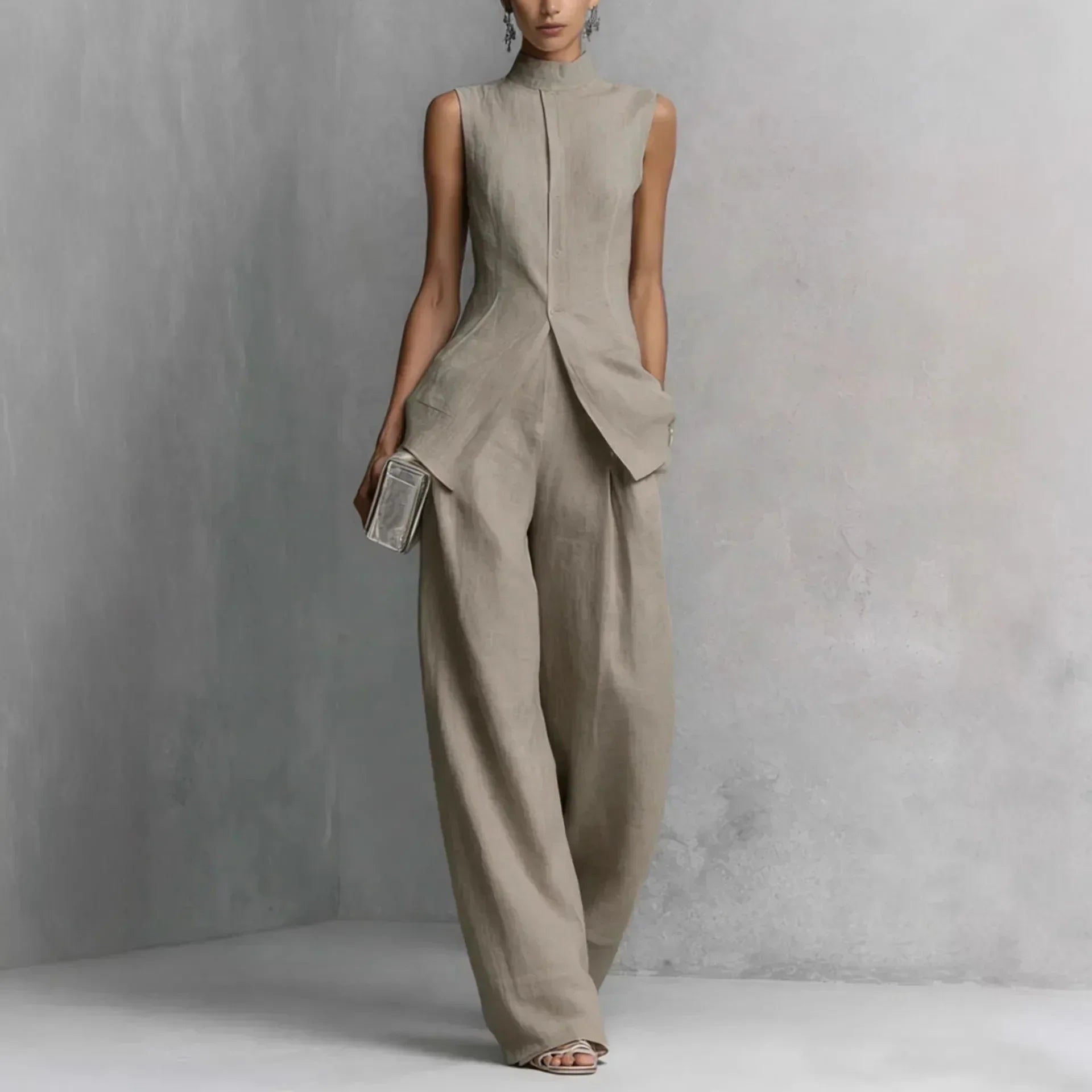 Caterina - Completo casual chic a due pezzi Primavera/Estate