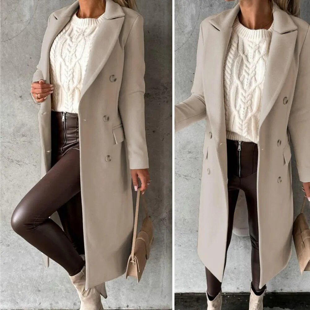 Demetria - Cappotto Lungo Doppiopetto
