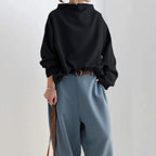 Serelith - Top in Maglia con Collo Alto