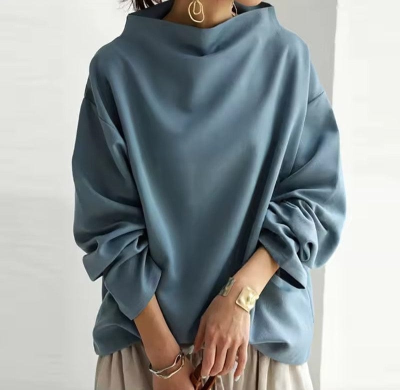 Serelith - Top in Maglia con Collo Alto