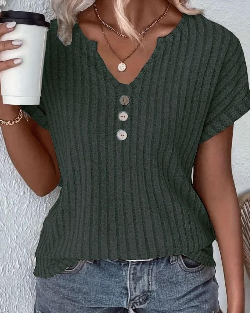 Zoe – Maglia Elegante con Scollo a V