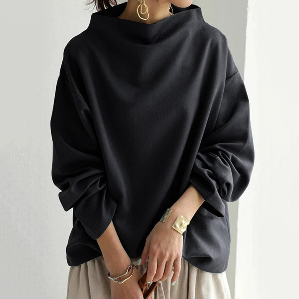 Serelith - Top in Maglia con Collo Alto