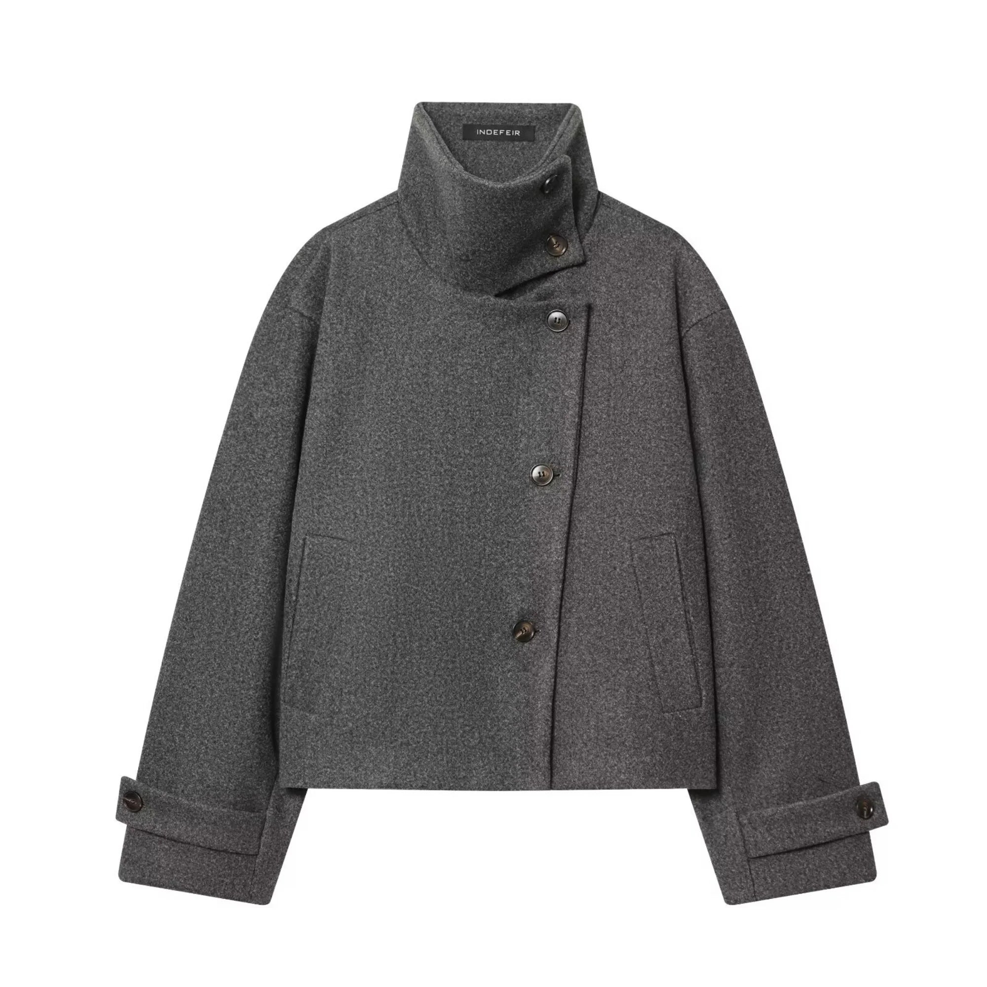 Vittoria | Giacca Elegante Corta in Misto Lana